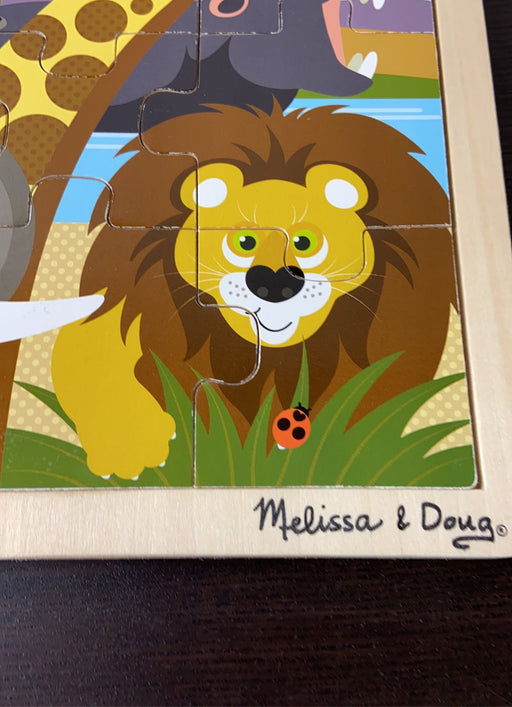 secondhand Melissa & Doug 12-Piece Wooden Jigsaw Puzzle