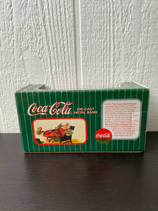 secondhand Coca-Cola Die Cast Metal Bank