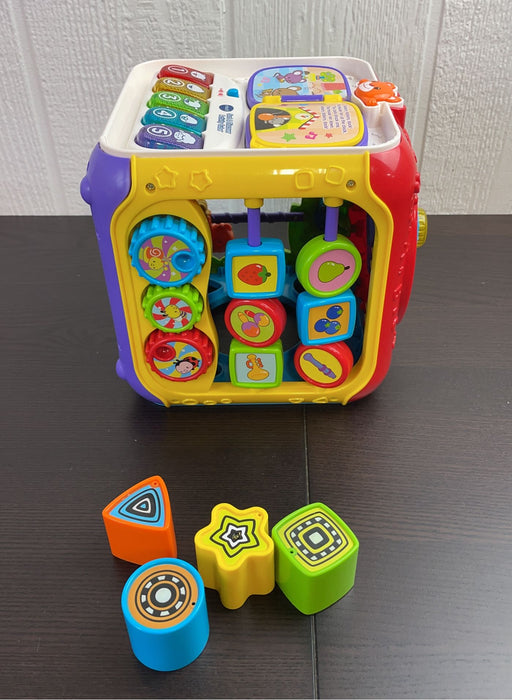 used VTech Sort And Discover Activity Cube