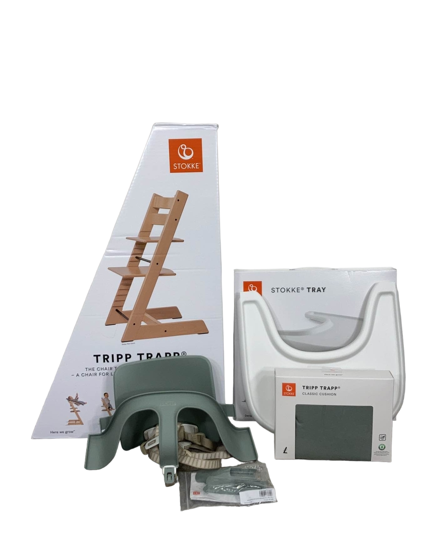 stokke l Stokke Tripp Trapp Complete High Chair, Glacier Green, Glacier Green, Version 1.0