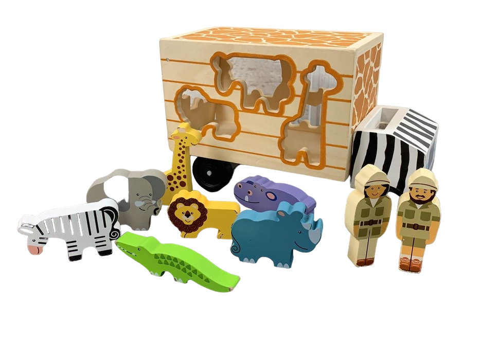 used Melissa & Doug Safari Animal Rescue Truck