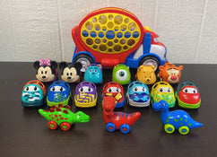 used Bright Starts Disney Baby Go Grippers Oball Cars, With Car Carrier