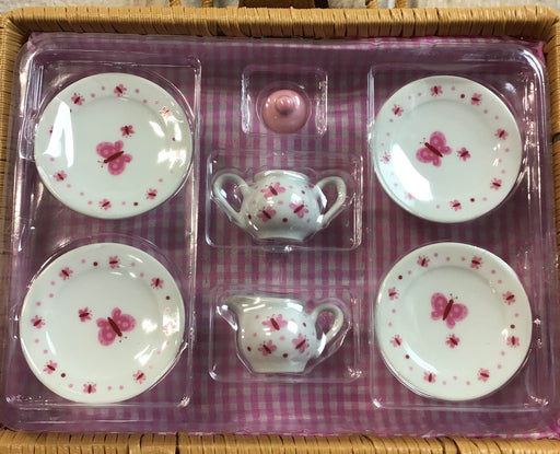 secondhand Schylling Porcelain Tea Set, Butterfly