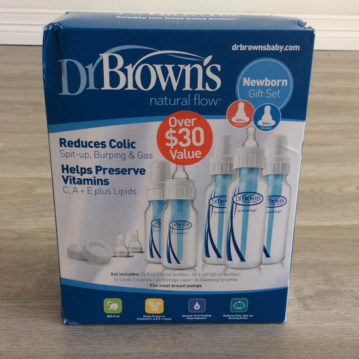 used Dr. Brown's Natural Flow Original Newborn Bottle Gift Set