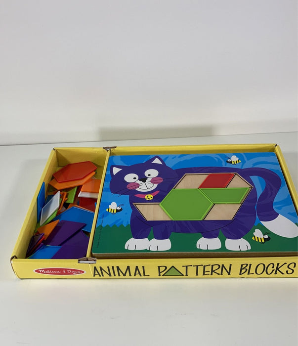 used Melissa & Doug Animal Pattern Blocks