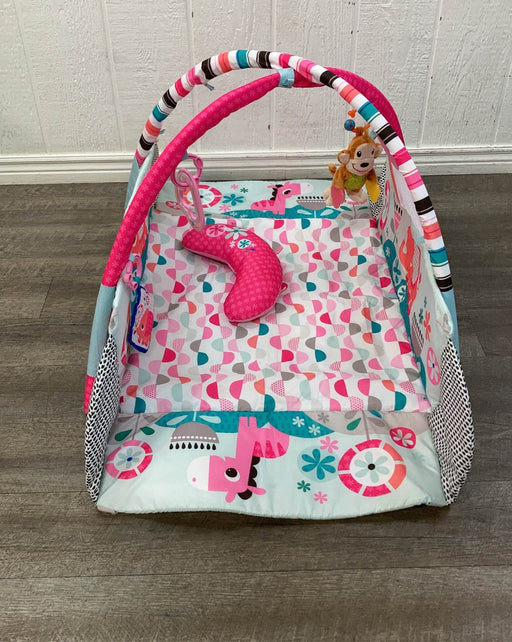 used Bright Starts 5-in-1 Your Way Ball Play Activity Gym, Pink