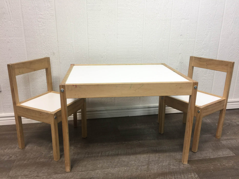 used IKEA LATT Children's Table And 2 Chairs