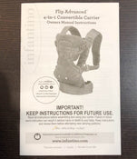 used Infantino Flip Advanced 4-in-1 Convertible Carrier