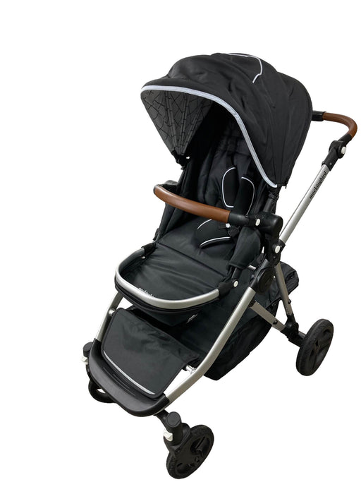 used Mockingbird Single to Double Stroller, Silver with Penny Leather, Black , Windowpane, 2022