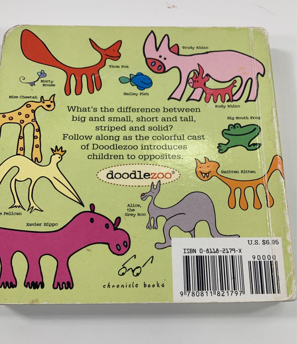 secondhand Doodle Zoo Opposites Board Book