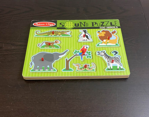 used Melissa & Doug Sound Puzzle, Zoo Animals