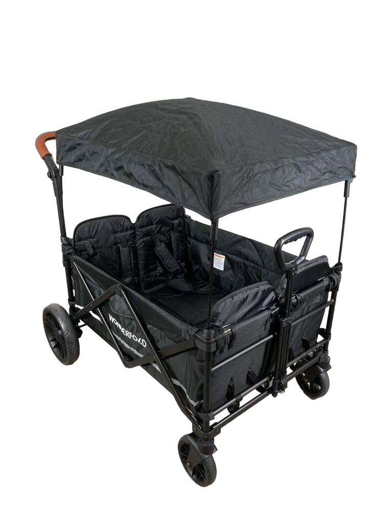 Wonderfold X4 Push & Pull Quad Stroller, Black, 2023