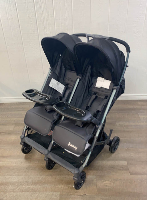 used Joovy Kooper X2 Double Stroller, Forged Iron, 2021