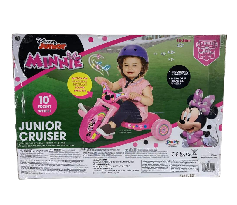 secondhand Disney Minnie Mouse 10” Fly Wheels Junior Cruiser