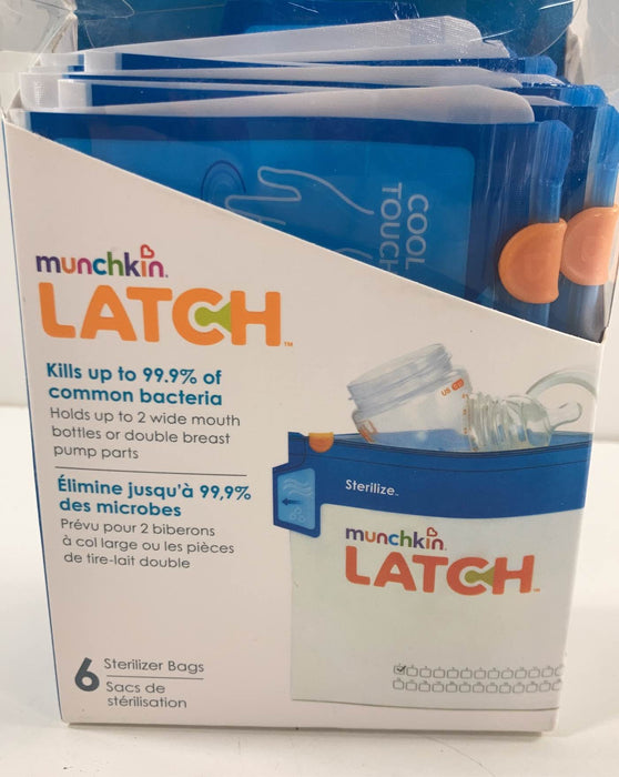 secondhand Munchkin Latch Sterilize Bags 6 Pack