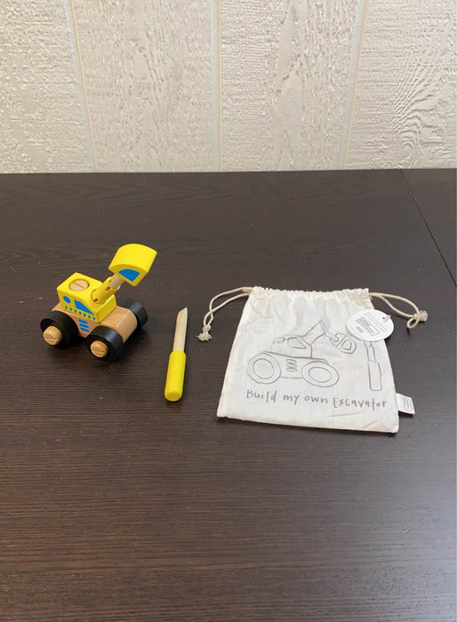 used Mud Pie Build A Excavator Wood Set