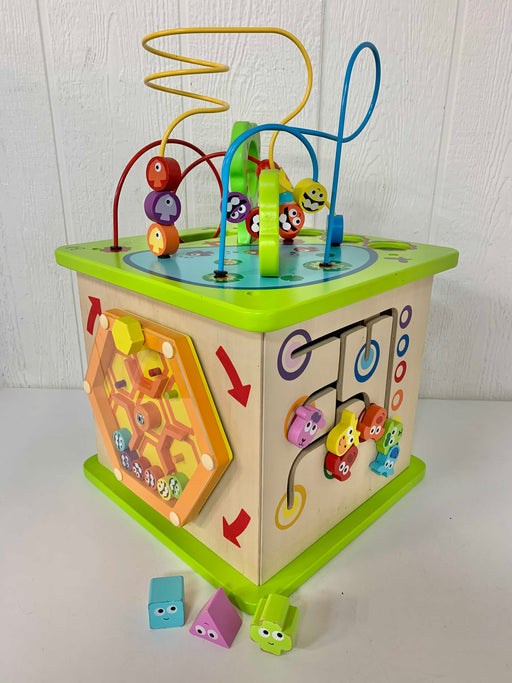 used Hape Country Critters Wooden Activity Cube