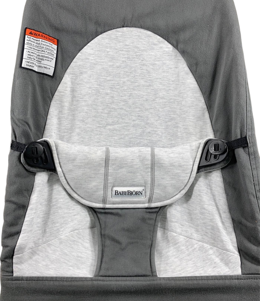 secondhand BabyBjorn Bouncer Balance, Dark Grey/Grey, Black Frame