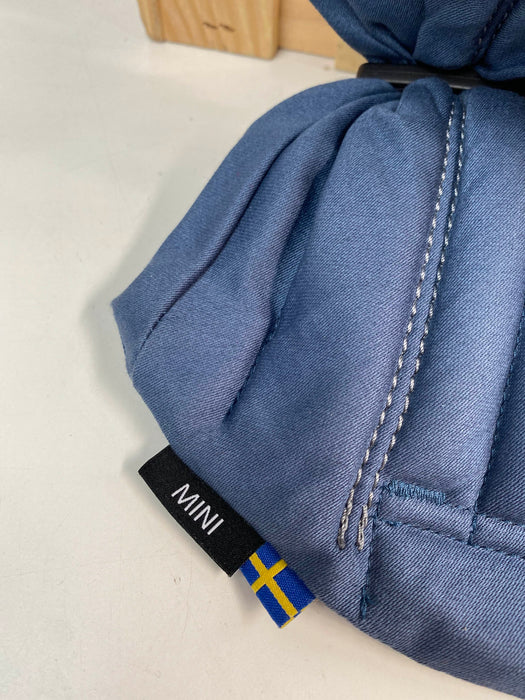 Shop BabyBjorn Baby Carrier Mini, Vintage Indigo Cotton at GoodBuy Gear