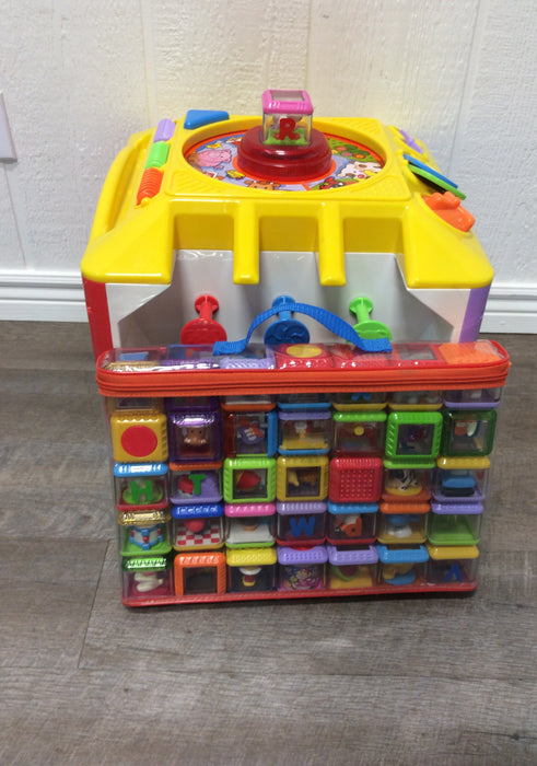 secondhand Fisher Price Stack ‘n Surprise Blocks Songs ‘n Smiles Sillytown