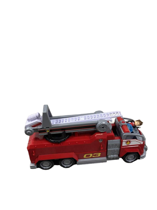 used PAW Patrol Marshall Ride n Rescue Transforming 2-in-1 Playset and Fire Truck