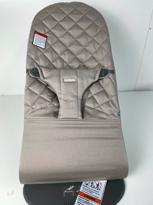 secondhand Baby Bjorn Bouncer Bliss, Sand Gray Cotton