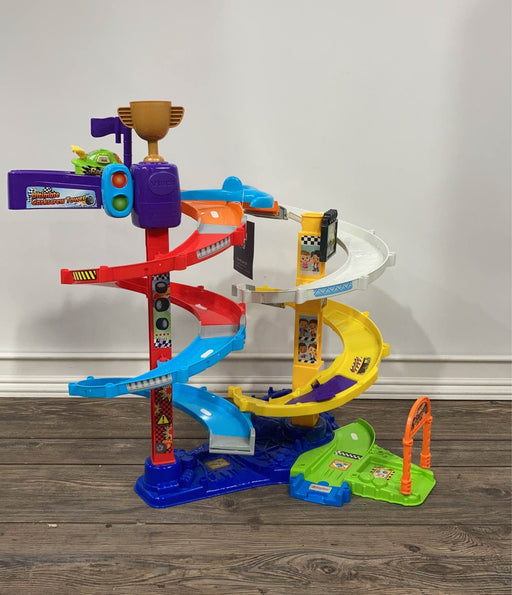 used VTech Go! Go! Smart Wheels Ultimate Corkscrew Tower