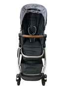 secondhand Mockingbird Single to Double Stroller, Silver with Penny Leather, Black , Watercolor Drops, 2022