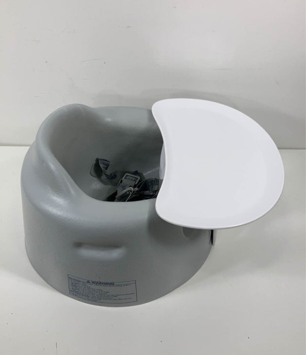 secondhand Bumbo Floor Seat With Play Tray, Cool Grey