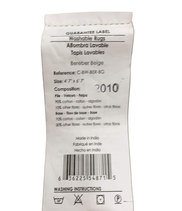 Shop Lorena Canals Bereber Rug M 4’ 8” x 6’ 7” at GoodBuy Gear