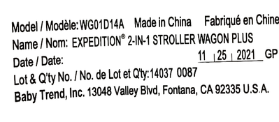 Shop Baby Trend Expedition 2-in-1 Stroller Wagon Plus, Ultra Black, 2021 at GoodBuy Gear