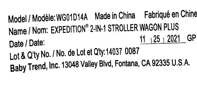 Shop Baby Trend Expedition 2-in-1 Stroller Wagon Plus, Ultra Black, 2021 at GoodBuy Gear