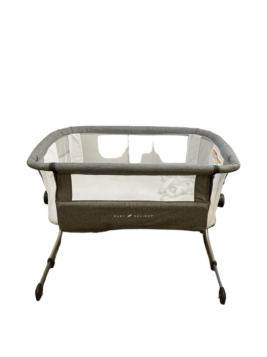 secondhand Baby Delight Beside Me Dreamer Bassinet & Bedside Sleeper, Charcoal Tweed