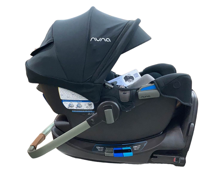 secondhand Nuna PIPA rx Infant Car Seat, 2023, Caviar