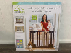 used HomeSafe By Summer Infant Deluxe Wood Walk-Thru Gaye