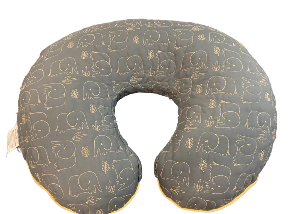 Shop Boppy Luxe Feeding and Infant Support Pillow, Charcoal Quilted Elephants at GoodBuy Gear