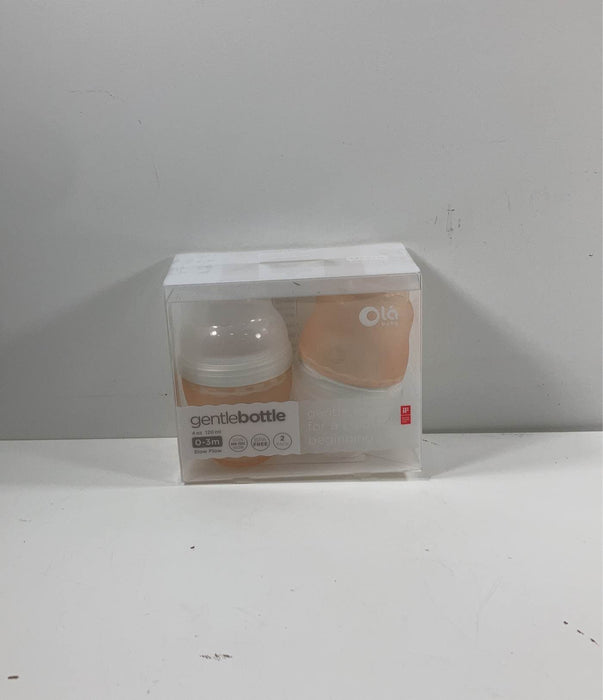 used Olababy 2-Pack 4-Ounce Baby Bottles, orange tint