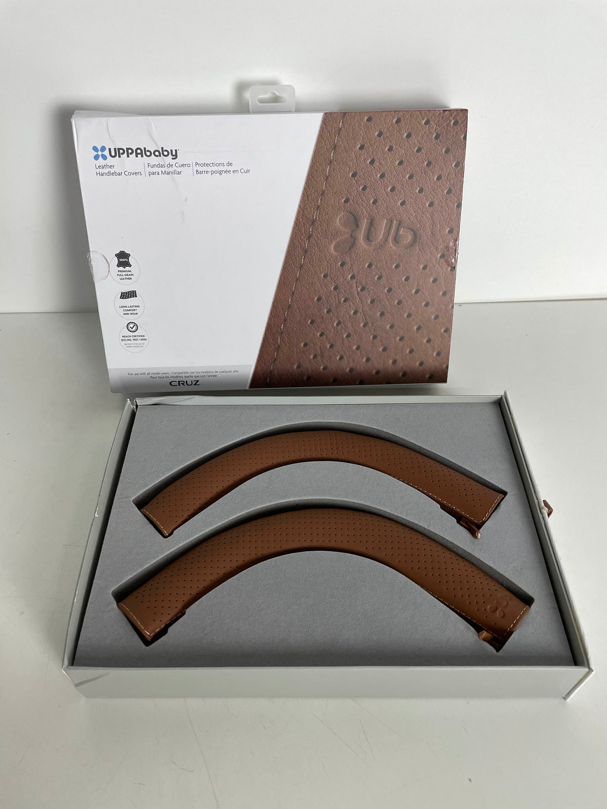 UPPAbaby Leather Handlebar Covers For CRUZ, Saddle