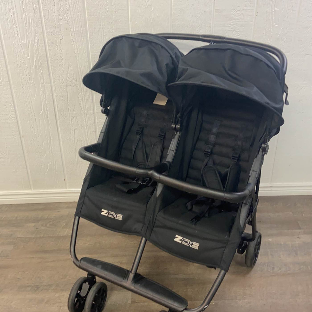 zoe xl2 best v2 xl2-12418b lightweight double umbrella stroller reviews Zoe Twin+ XL2 Stroller, 2018, Luxe Black