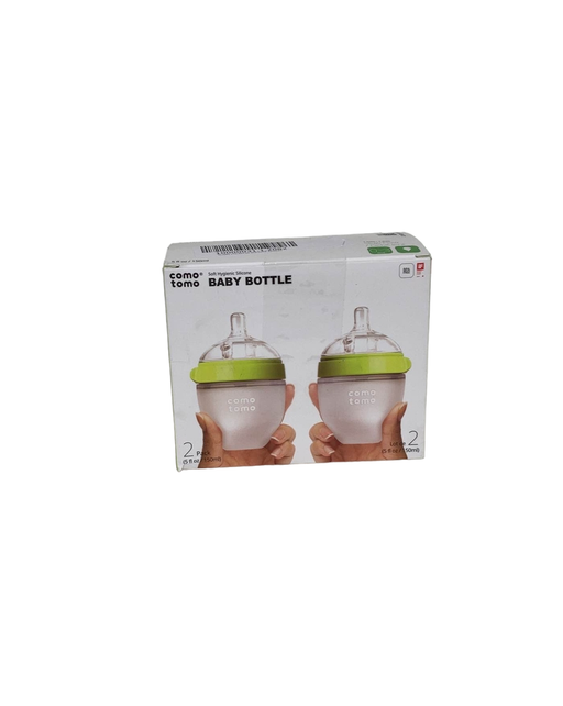 used Comotomo Bottles 2 Pack, Green, 5oz