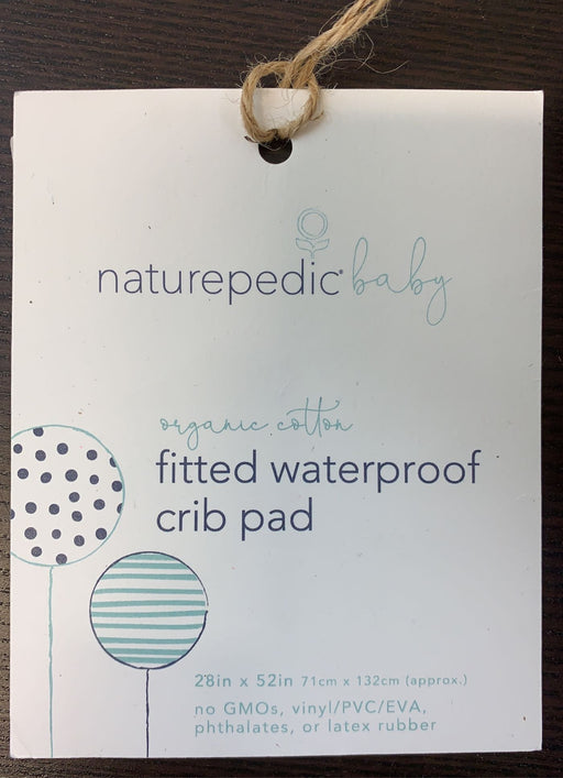 used Naturepedic Organic Cotton Waterproof Fitted Crib Pad