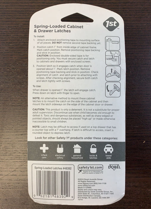 Shop Safety 1st Cabinet And Drawer Latches at GoodBuy Gear
