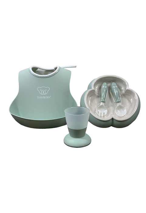 Shop BabyBjorn Baby Dinner Set, Powder Green at GoodBuy Gear
