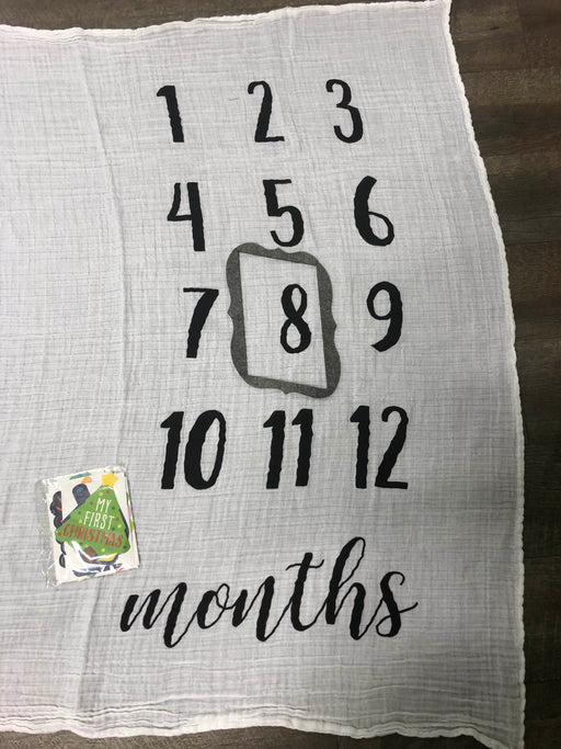 secondhand Mud Pie Monthly Milestone Blanket