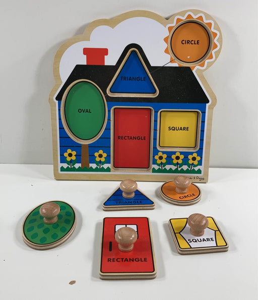 secondhand Melissa & Doug Jumbo Knob Puzzle