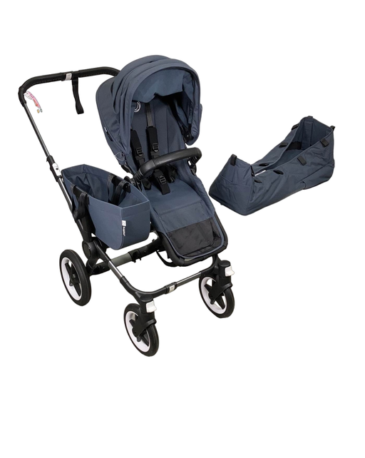 used Bugaboo Donkey 5 Stroller Mono, 2023, Stormy Blue, Graphite