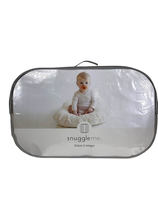 used Snuggle Me Organic Sensory Infant Lounger with Cover, Slate