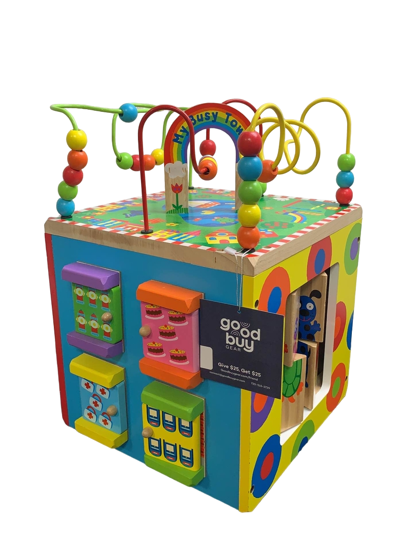 ALEX Toys Discover My Busy Town Wooden Activity Cube