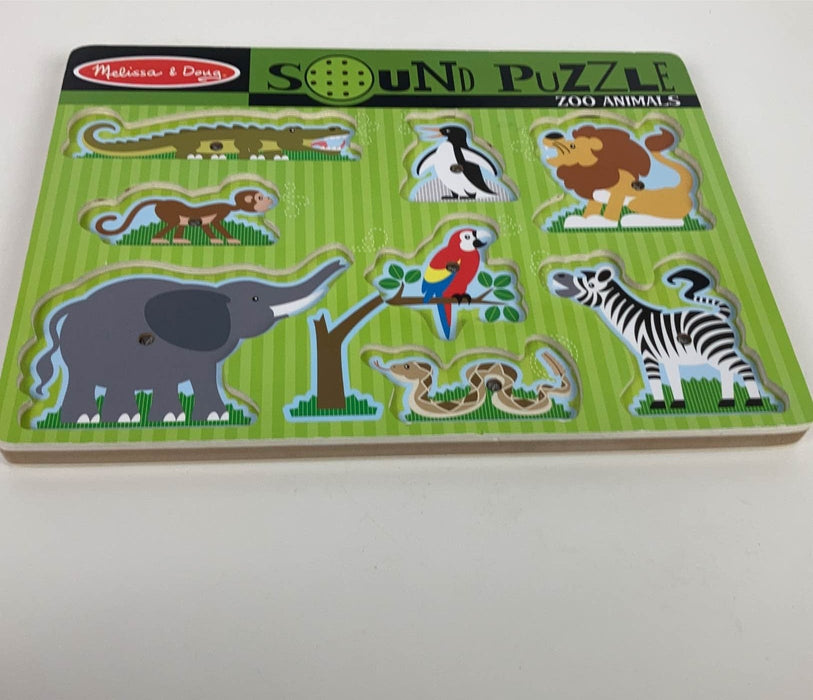 used Melissa & Doug Sound Puzzle, Zoo Animals