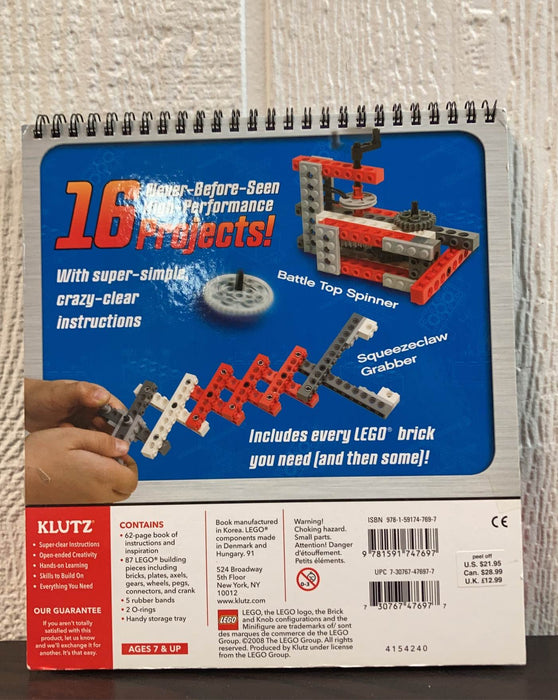 secondhand Klutz LEGO Crazy Action Contraptions Craft Kit